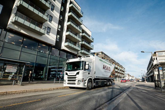 Scanias introducerar batterieldrivna lastbilar i Norge