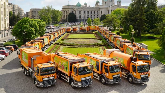 DAF Trucks har levererat hela 44 fullutrustade renhållningsfordon till renhållningsföretaget i Belgrad.