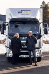 NTEX ställer om till fosilfritt – startar med en eldriven lastbil från Volvo Lastvagnar