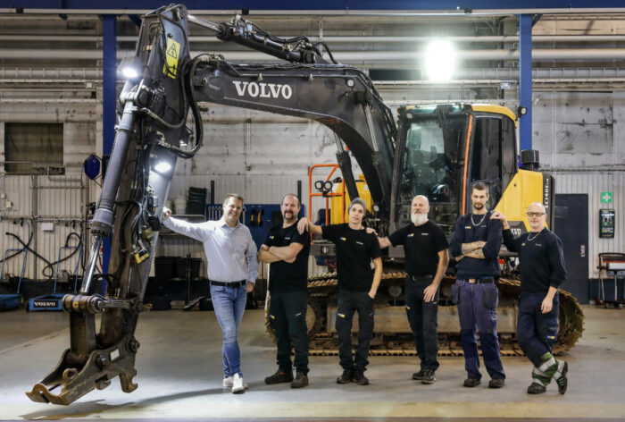 Den 300:e Volvo anläggningsmaskinen demonterad