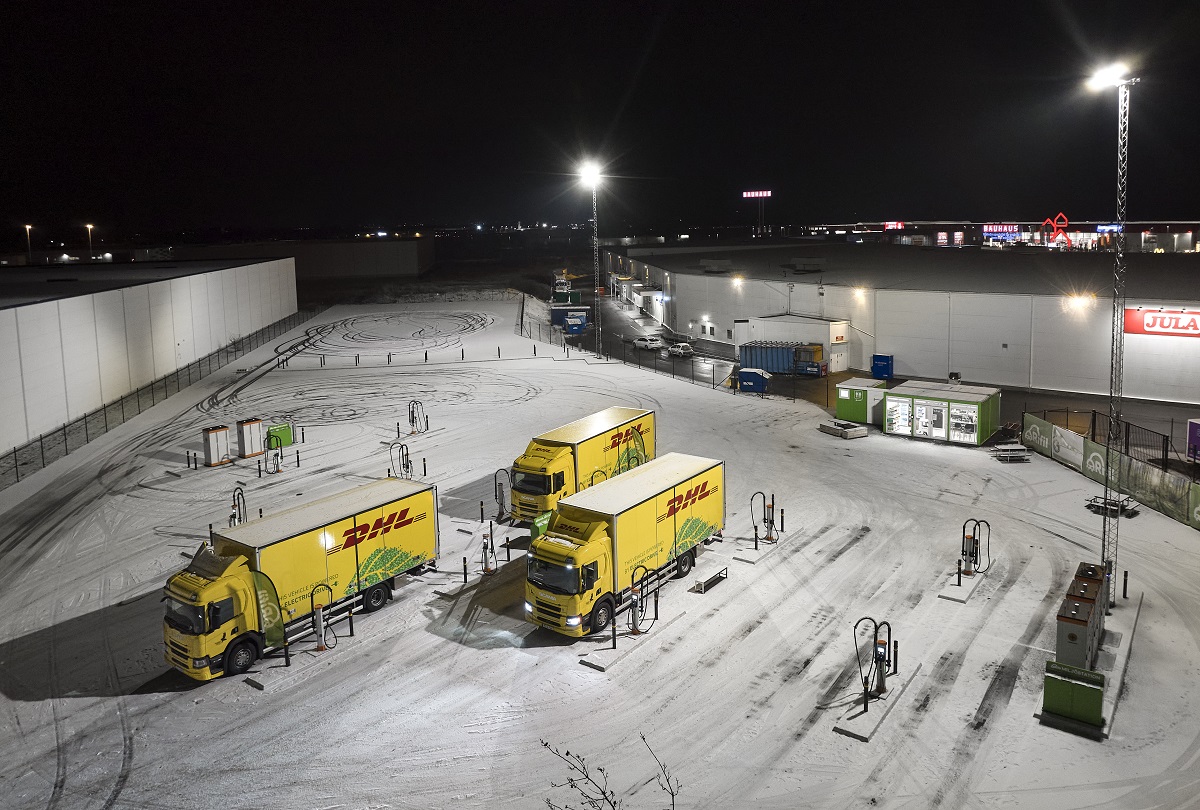 Laddutrustning levereras av Scania till Falkenklev Logistik