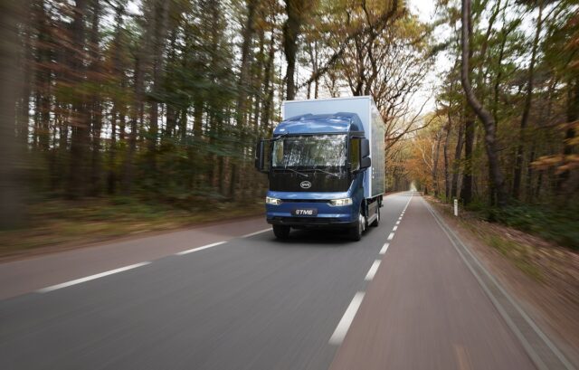 Sverigepremiär för BYD helelektriska lastbilar