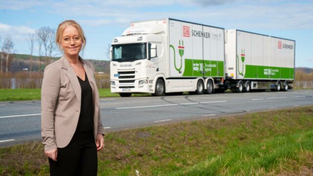 DB Schenker först att testa Scanias  el-lastbil med kapacitet för fjärrtransporter